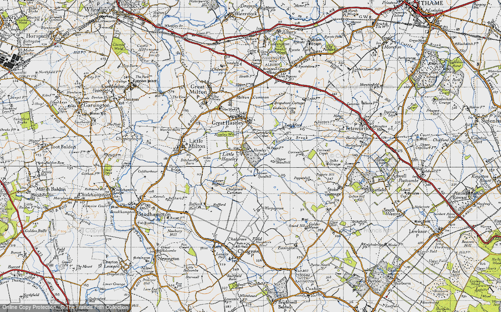 Old Map of Little Haseley, 1947 in 1947