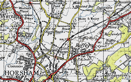 Old map of Little Haven in 1940