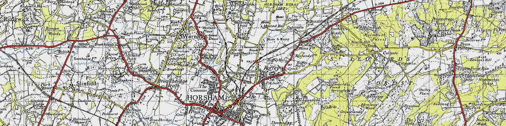 Old map of Little Haven in 1940