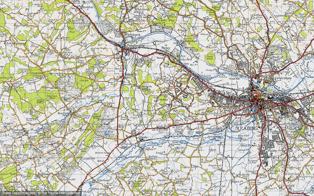 Old Map of Little Heath, 1945 in 1945