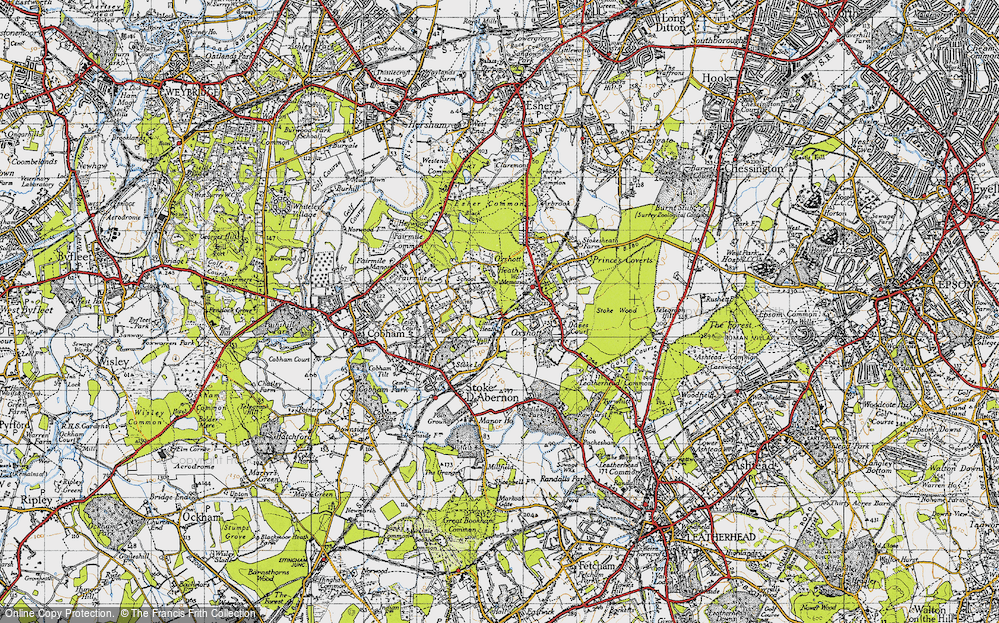 Old Map of Little Heath, 1945 in 1945