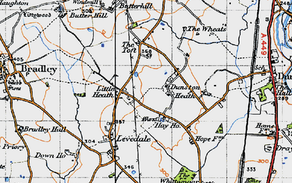 Old map of Little Heath in 1946