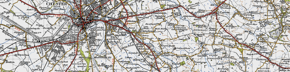 Old map of Little Heath in 1947