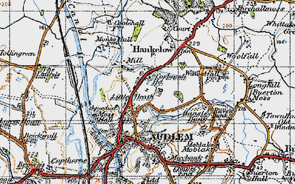 Old map of Little Heath in 1947