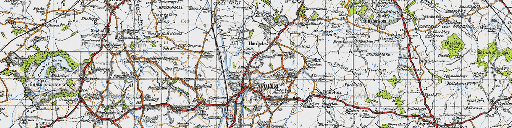 Old map of Little Heath in 1947