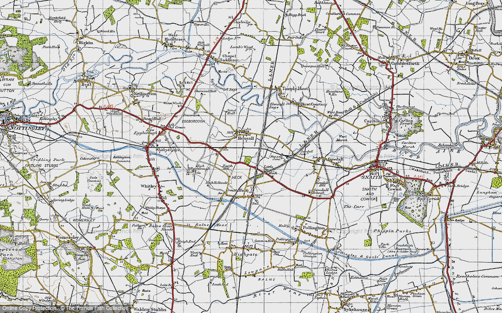 Old Map of Little Heck, 1947 in 1947