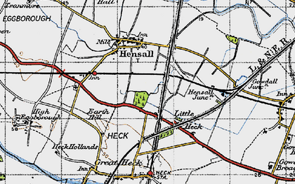 Old map of Little Heck in 1947