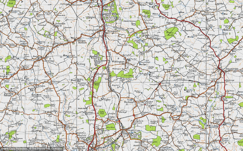 Old Map of Little Henham, 1946 in 1946