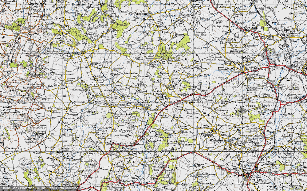 Old Map of Little Hill, 1946 in 1946