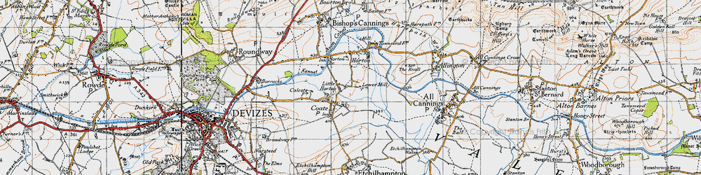 Old map of Little Horton in 1940