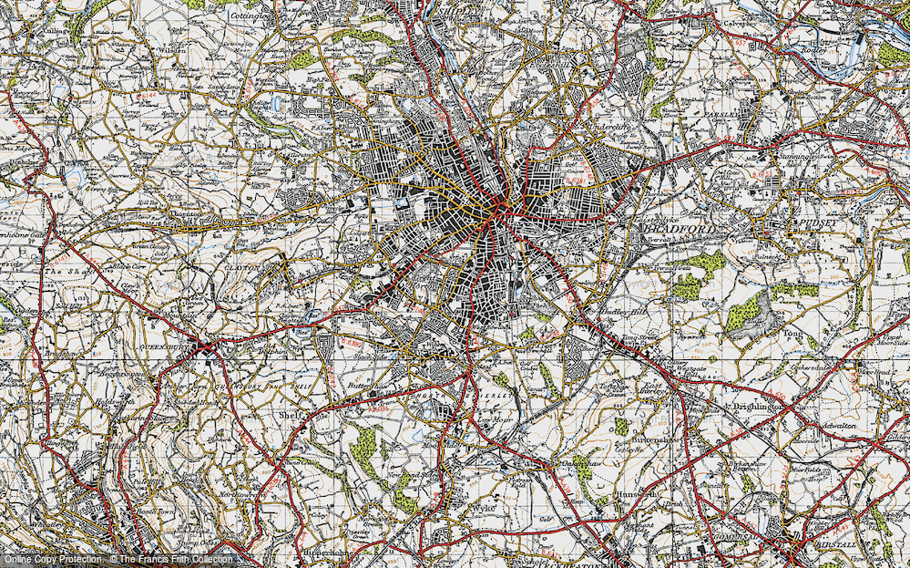 Old Map of Little Horton, 1947 in 1947
