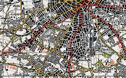 Old map of Little Horton in 1947