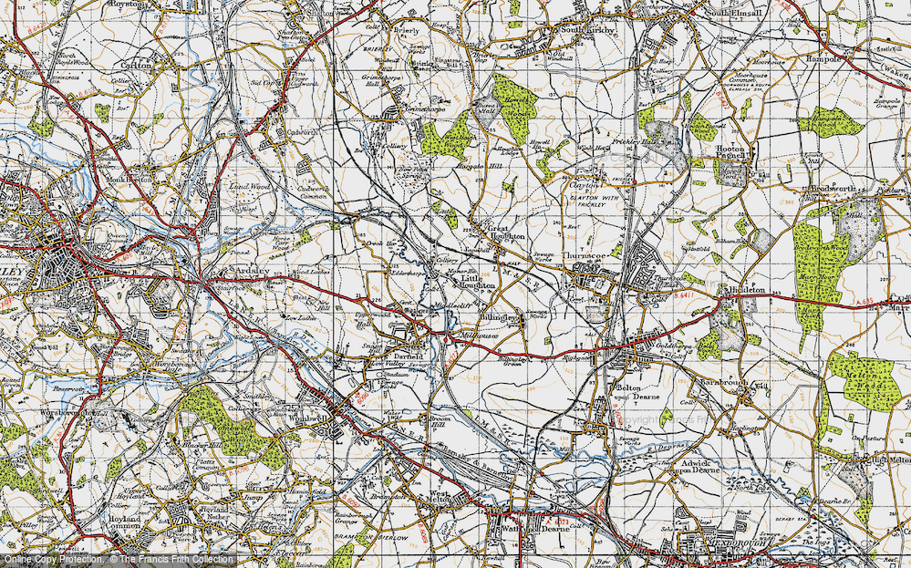 Old Map of Little Houghton, 1947 in 1947