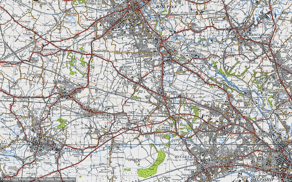 Old Map of Little Hulton, 1947 in 1947