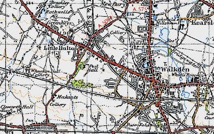 Old map of Little Hulton in 1947