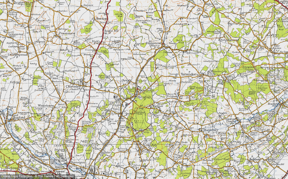 Old Map of Little Hungerford, 1945 in 1945