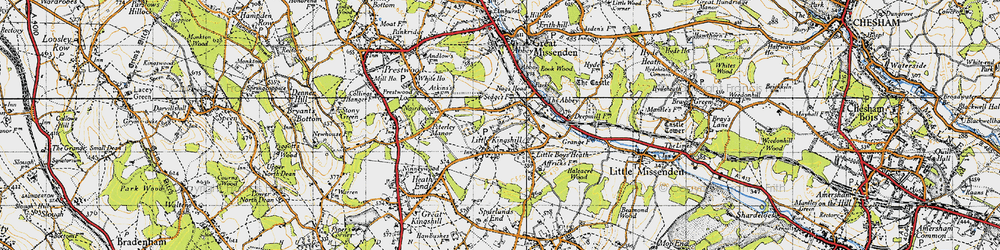 Old map of Little Kingshill in 1946