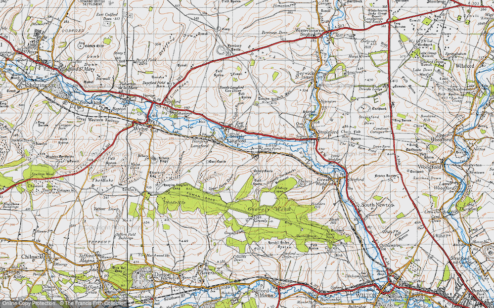 Old Map of Little Langford, 1940 in 1940