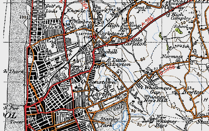 Old map of Little Layton in 1947