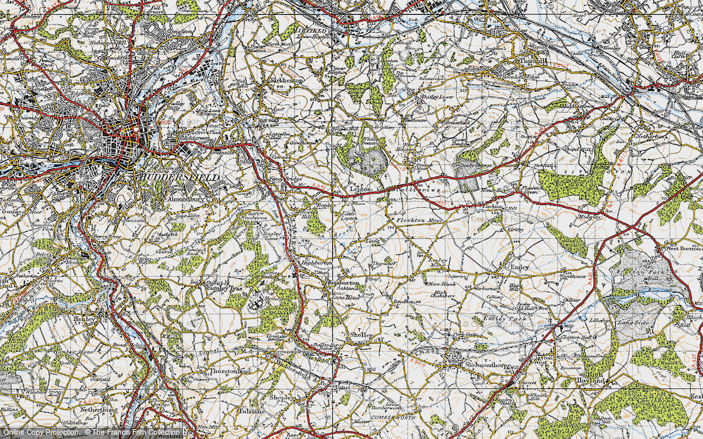 Old Map of Little Lepton, 1947 in 1947