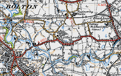 Old map of Little Lever in 1947