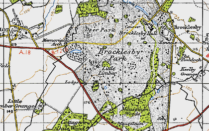Old map of Little Limber in 1946