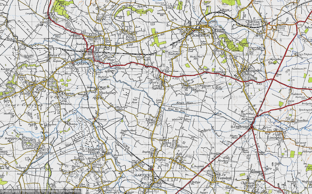 Old Map of Little Load, 1945 in 1945