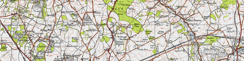 Old map of Little London in 1945