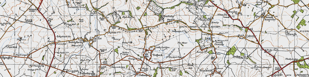 Old map of Little London in 1946