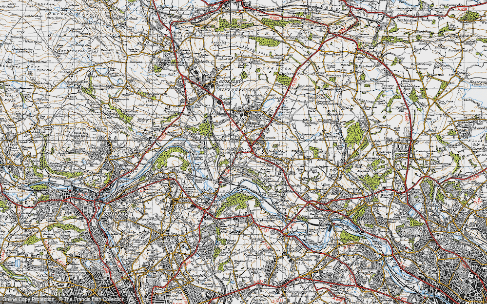 Old Map of Little London, 1947 in 1947