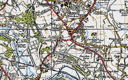 Old map of Little London in 1947