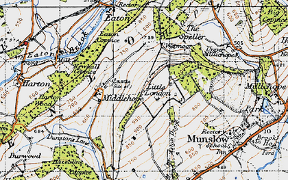 Old map of Little London in 1947