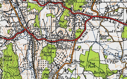 Old map of Blaisdon Hall in 1947
