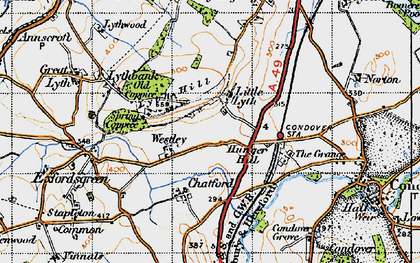 Old map of Little Lyth in 1947