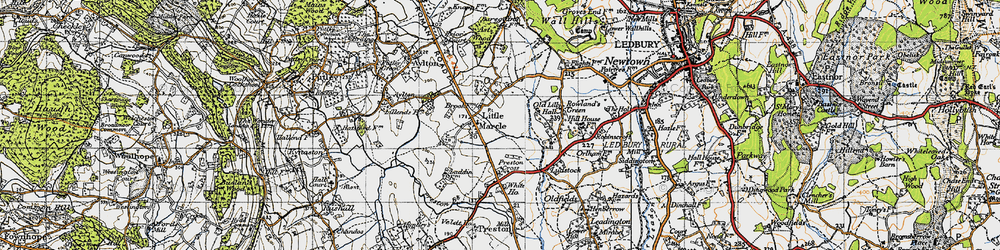 Old map of Little Marcle in 1947
