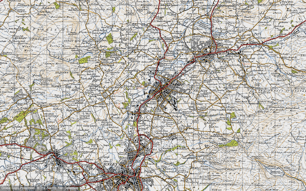 Old Map of Little Marsden, 1947 in 1947