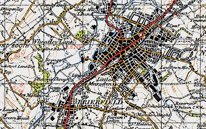 Old map of Little Marsden in 1947