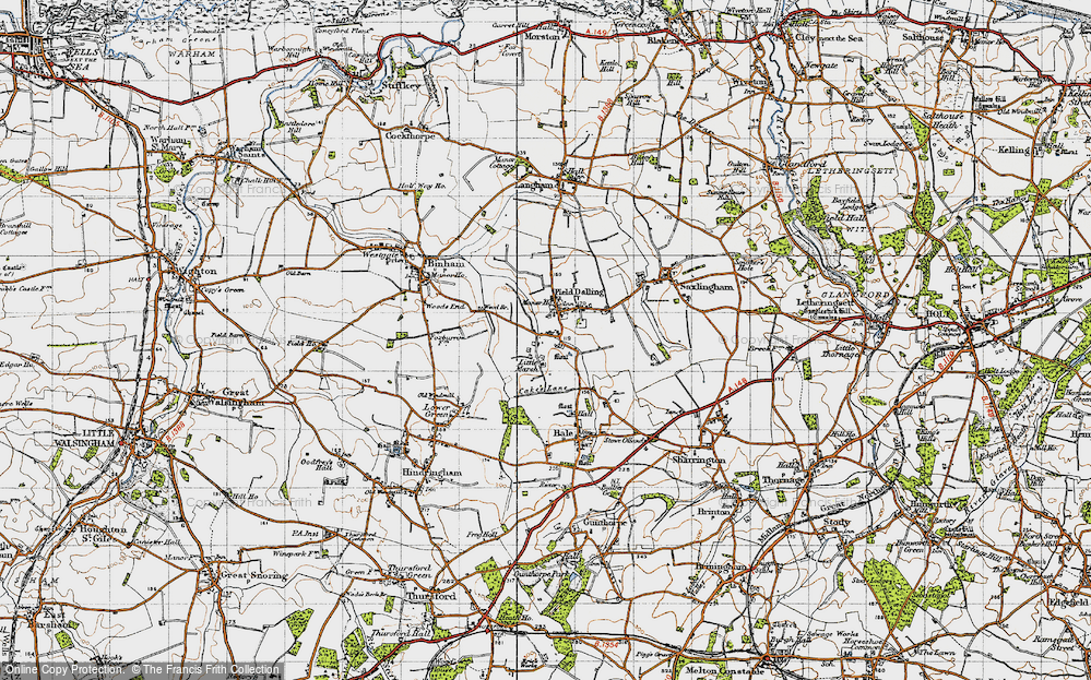 Old Map of Little Marsh, 1946 in 1946