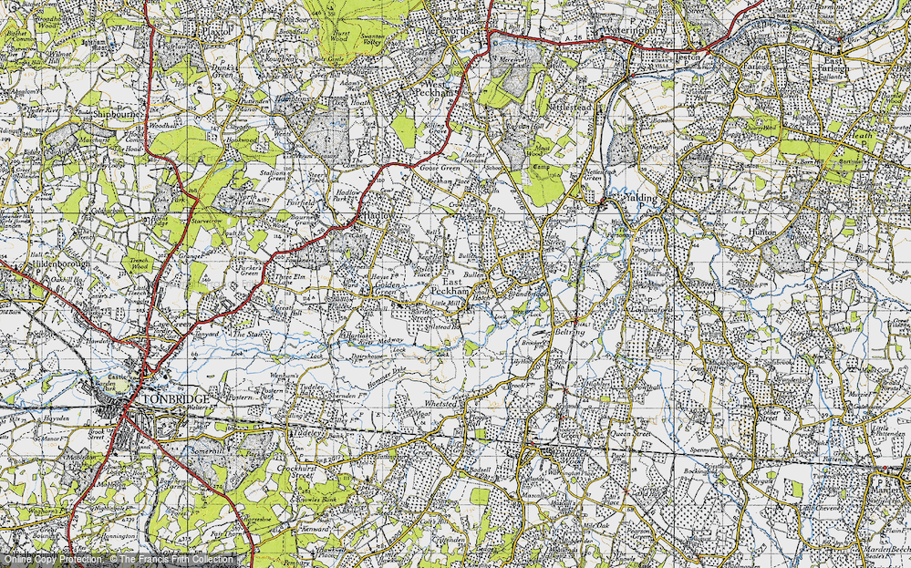 Old Map of Little Mill, 1946 in 1946