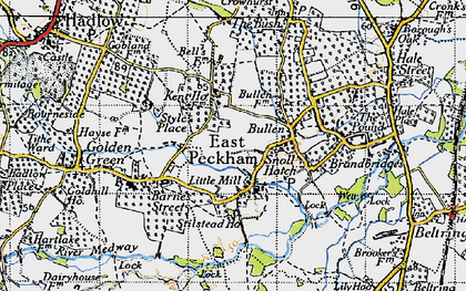 Old map of Little Mill in 1946