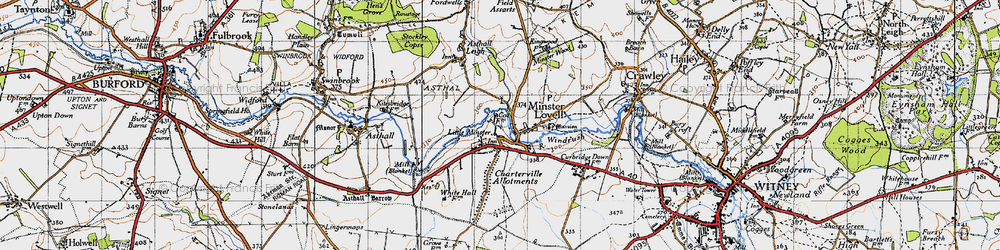 Old map of Little Minster in 1946