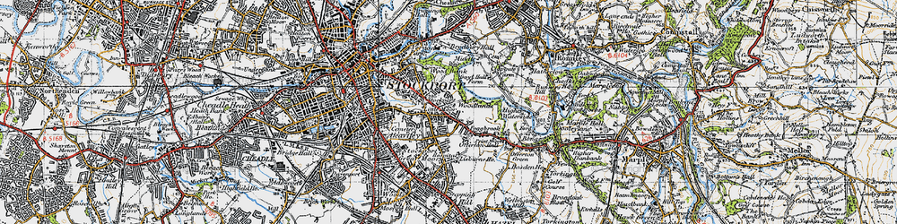 Old map of Woodbank Park in 1947