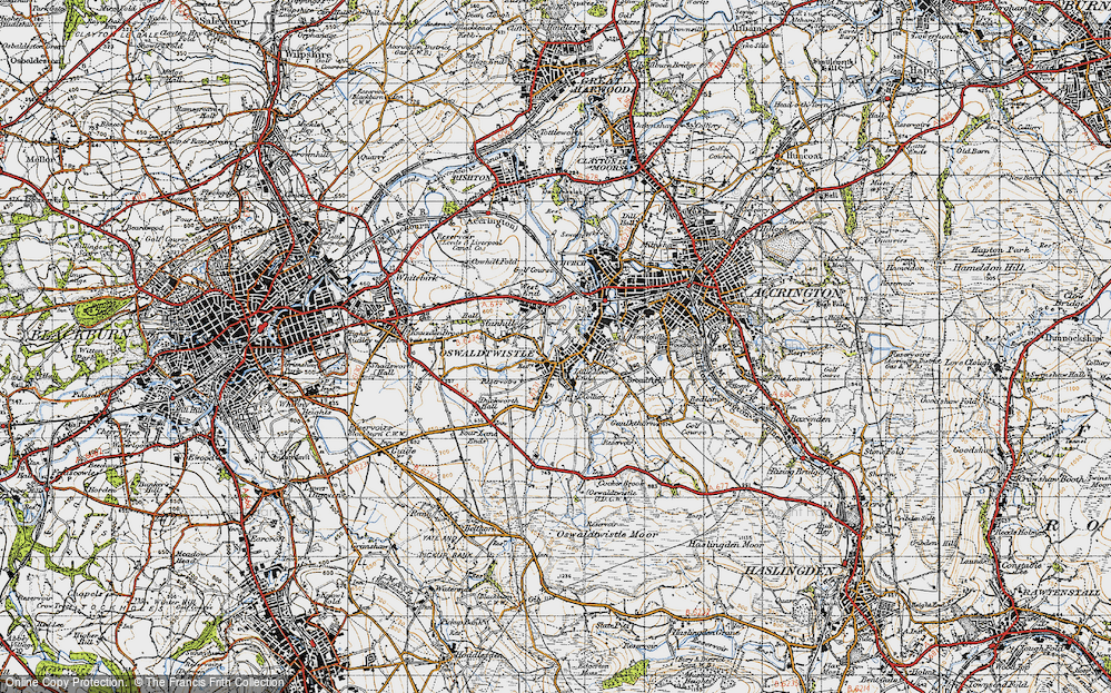 Old Map of Little Moor End, 1947 in 1947
