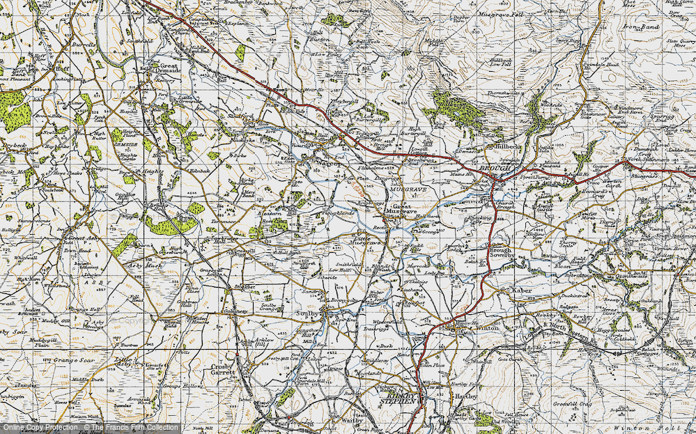 Old Map of Little Musgrave, 1947 in 1947