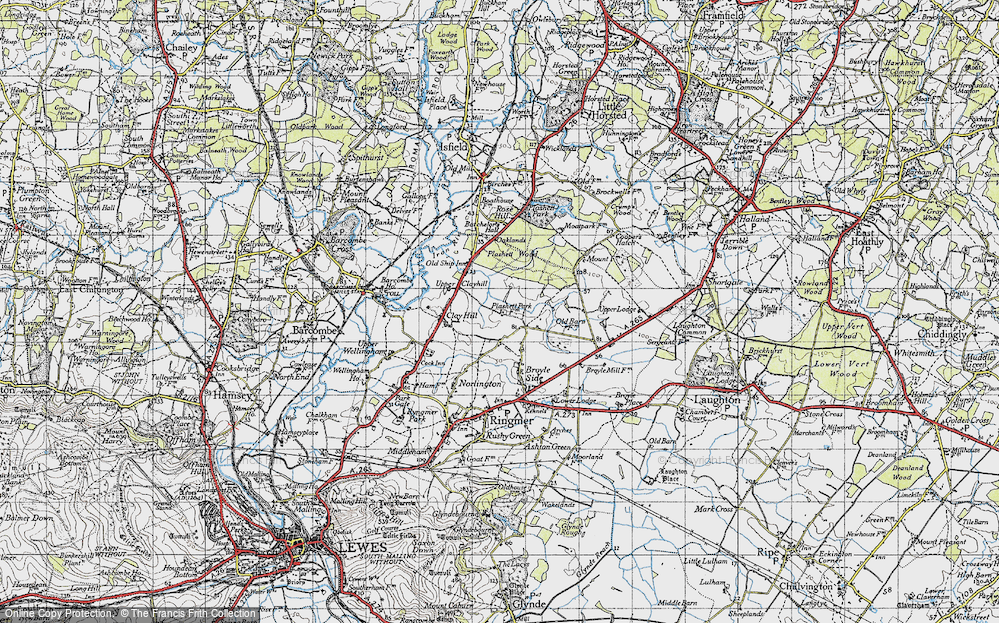 Old Map of Little Norlington, 1940 in 1940