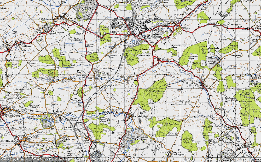 Old Map of Little Oakley, 1946 in 1946