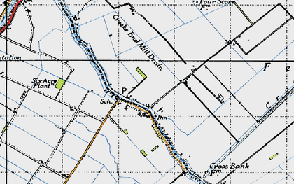 Old map of Little Ouse in 1946