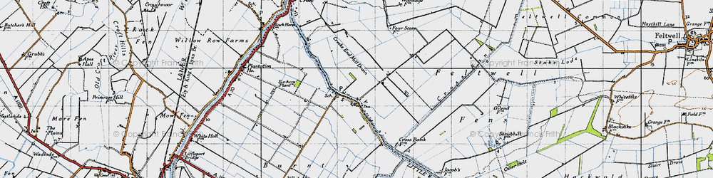 Old map of Little Ouse in 1946