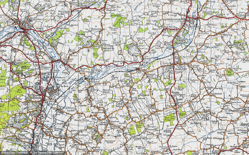Old Map of Little Parndon, 1946 in 1946
