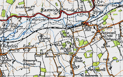 Old map of Little Parndon in 1946
